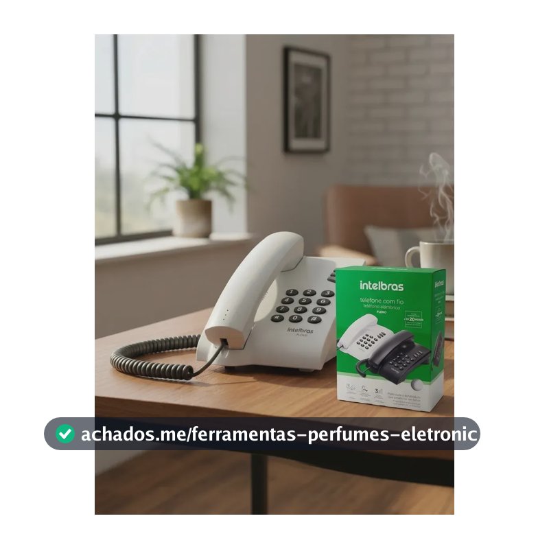 Telefone Fixo Intelbras Pleno Cinza-ártico