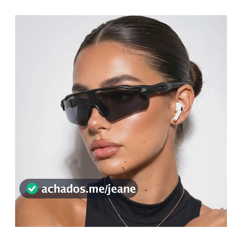 Oculos Esportivo Corrida Premium Bike Pace Uv400 Moda Preto
