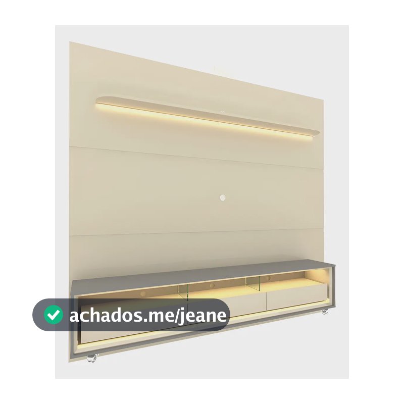 Rack Com Painel Para Tv Até 85 Polegadas Led 3 Fe