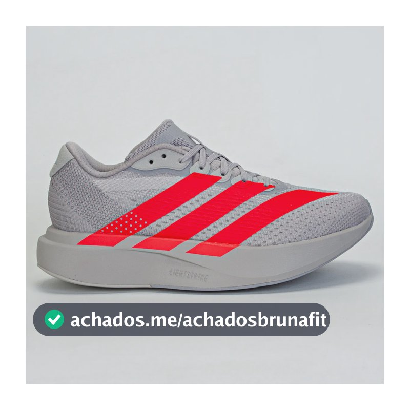Tênis adidas Adizero Pacer Feminino Corrida Cinza/vermelho Liso 38 Br