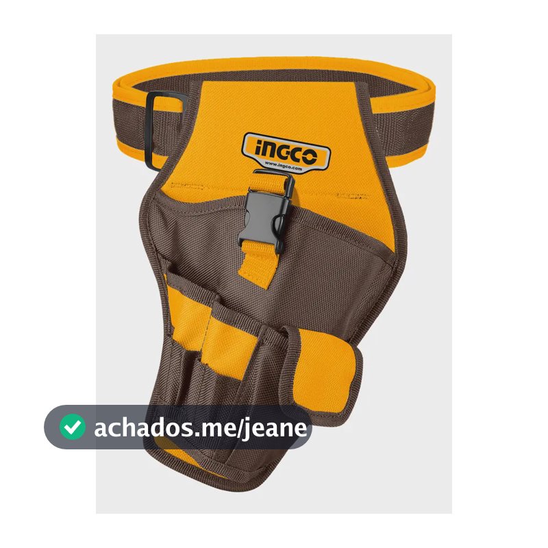 Cinturão C/7 Bolsos Ingco Htbp030128 Marrom-claro