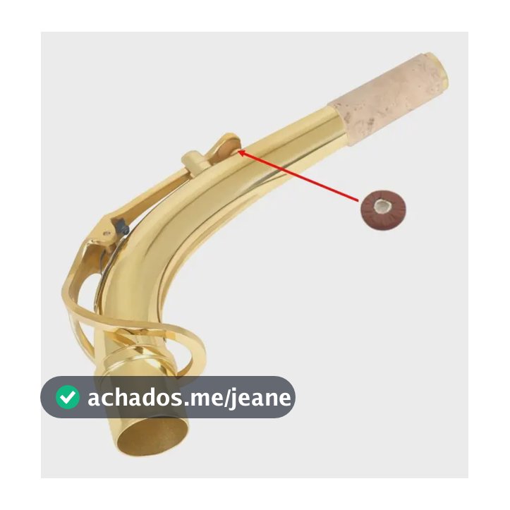 Sapatilha Em Couro Para Sax Alto 08 Mm Marrom