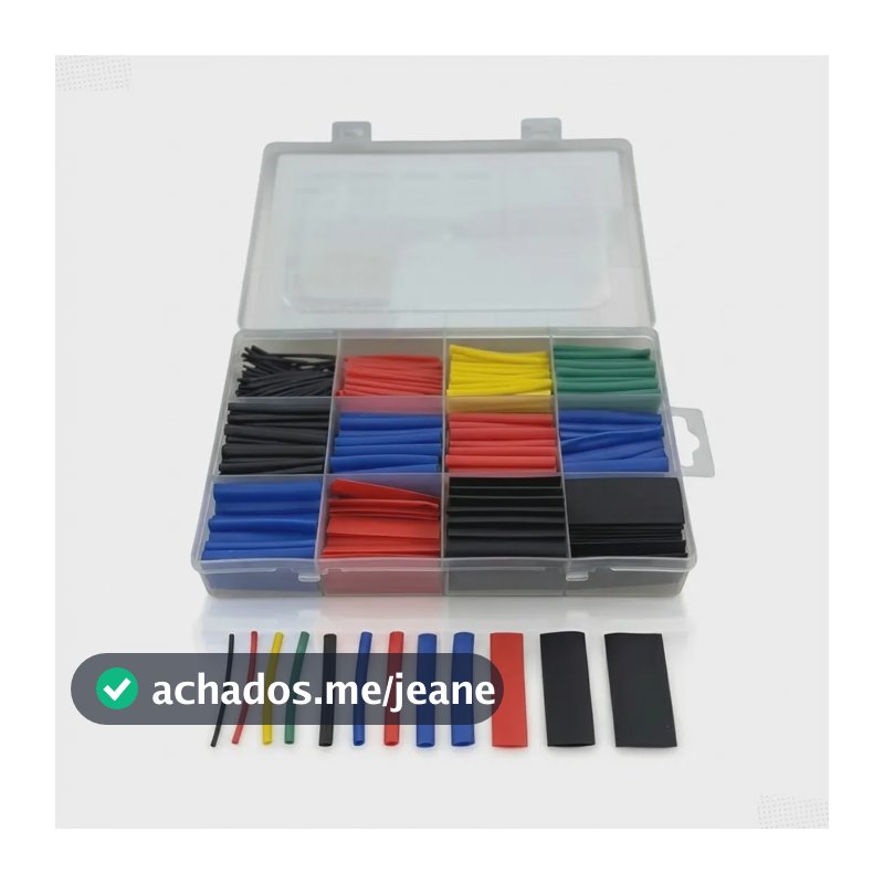 Tubo Termo Retrátil Colorido p/ Cabo Flexível e Fio
