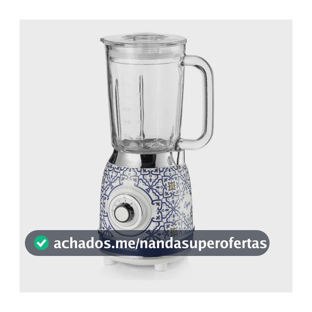 Liquidificador Ariete 568 Vintage Capri 1,5l: Potência De 10 Azul 220v