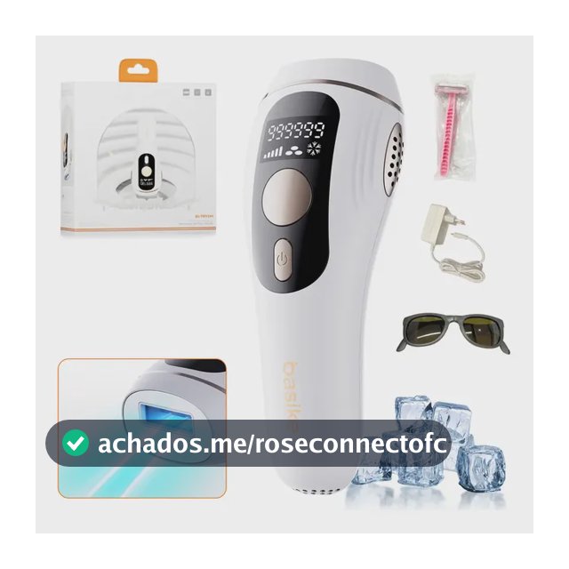 Depilador Luz Pulsada Intensa (IPL) Basike Sensacao Gelo Indolor Depilacao Definitiva 999999 Disparos 9 Niveis Rosto Corpo aparelho depilacao feminino depilação a laser laser depilacao depilacao intim