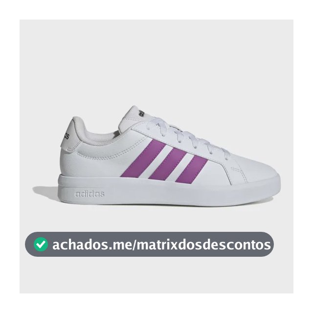 Tênis Feminino Grand Court Base 3.0 adidas Branco Liso 38 Br