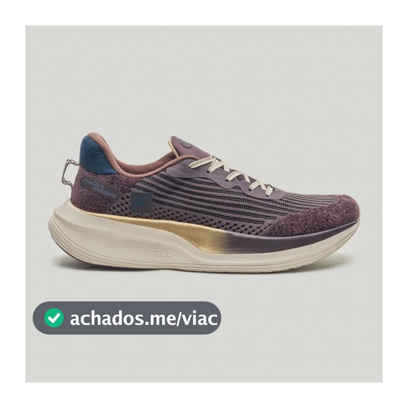 Tênis Masculino Racer Speedzone Se Fila Marrom Dark/marinho/bordo Escuro Liso 41 Br
