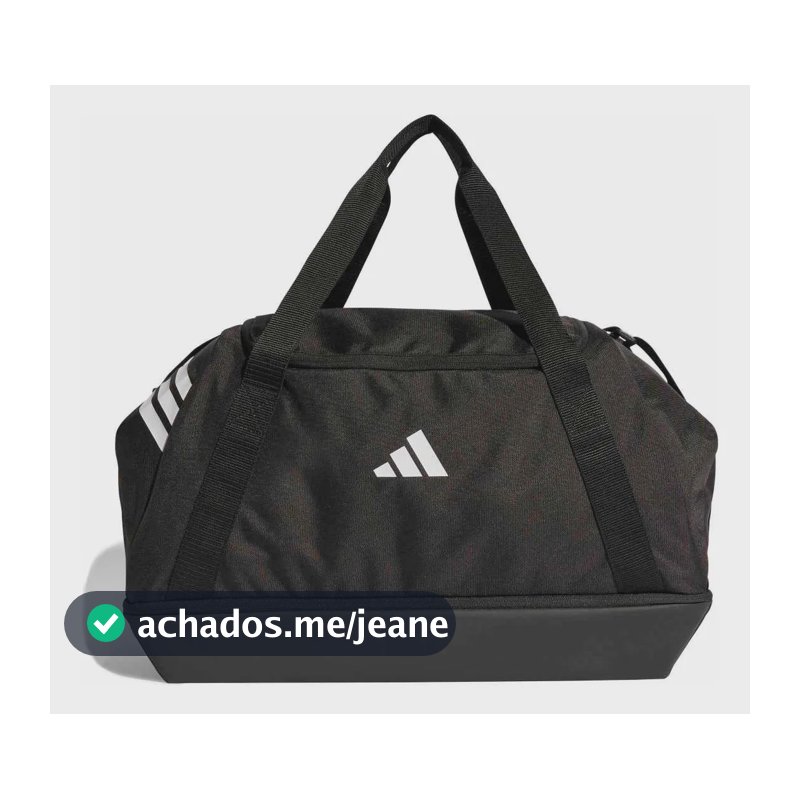 Mala Duffel Tiro adidas Preto Liso Níquel