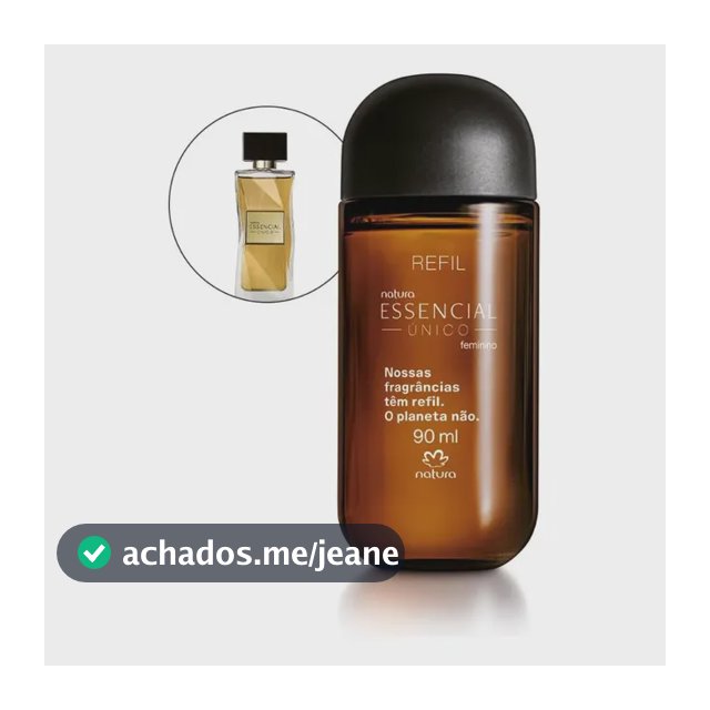 Refil Desodorante Perfume Essencial Único Feminino 90 Ml