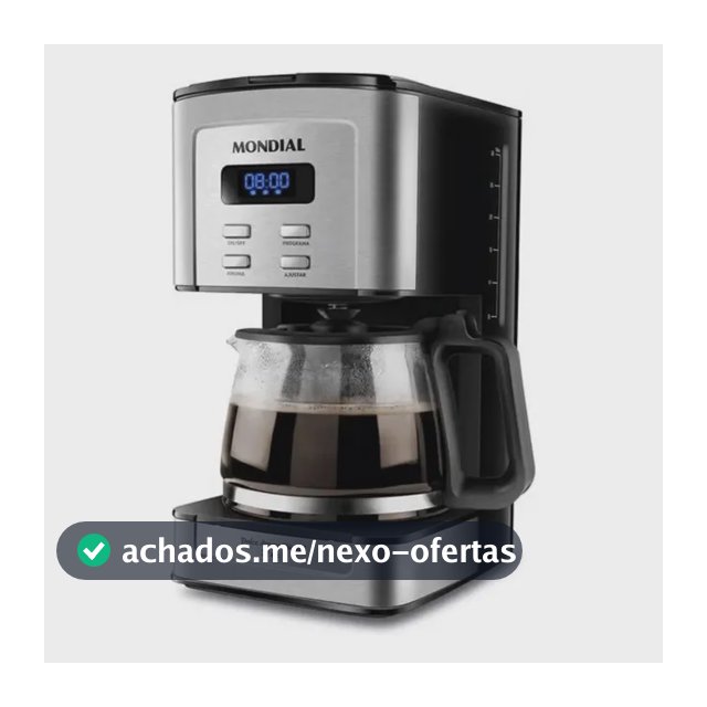 Cafeteira Elétrica Dolce Arome Digital, Mondial, 800W - C-44-32X-SDI