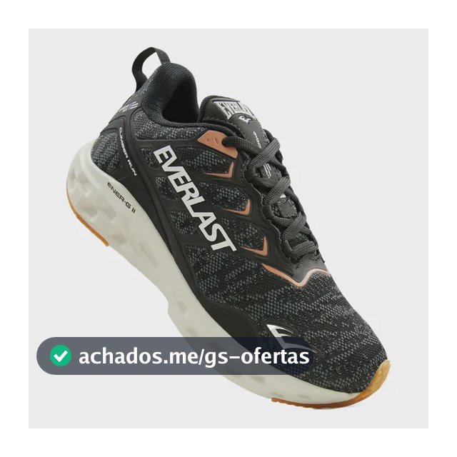 Tênis Everlast Climber Run Academia Treino Fitness Unissex Preto/bege Liso 40
