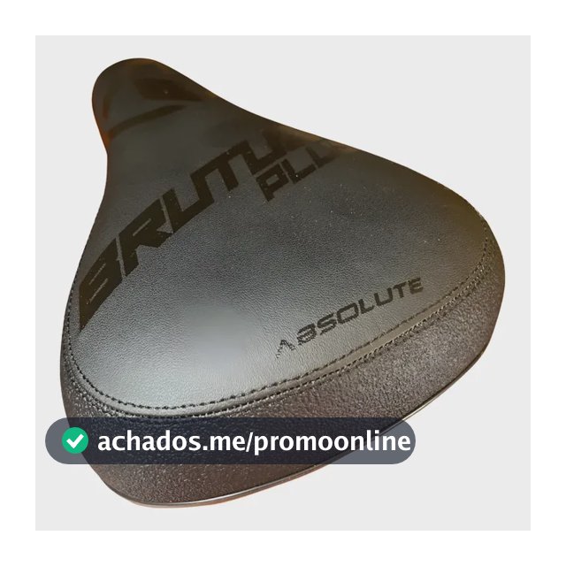 Banco Selim Bike Absolute Brutus Plus Bmx Wheeling 243x163mm Preto 24.3 Cm 16.3 Cm