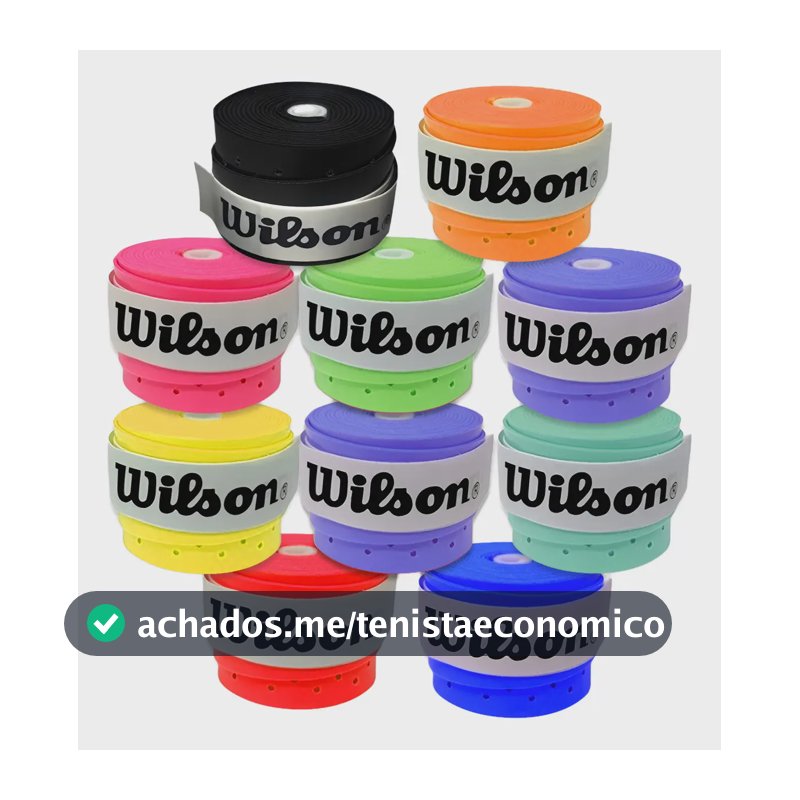 10 Over Grip Wilson Padel Tênis Beachtennis Badminton Cor Cores