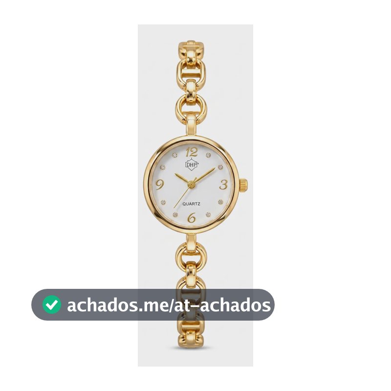 Relógio De Pulso Feminino Bracelete Luxo Old Money Chique Dourado Cx Branca