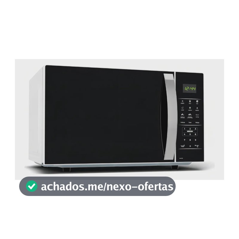 Micro-ondas Britânia BMO38 33 Litros Limpa Fácil 1400W Branco com Preto