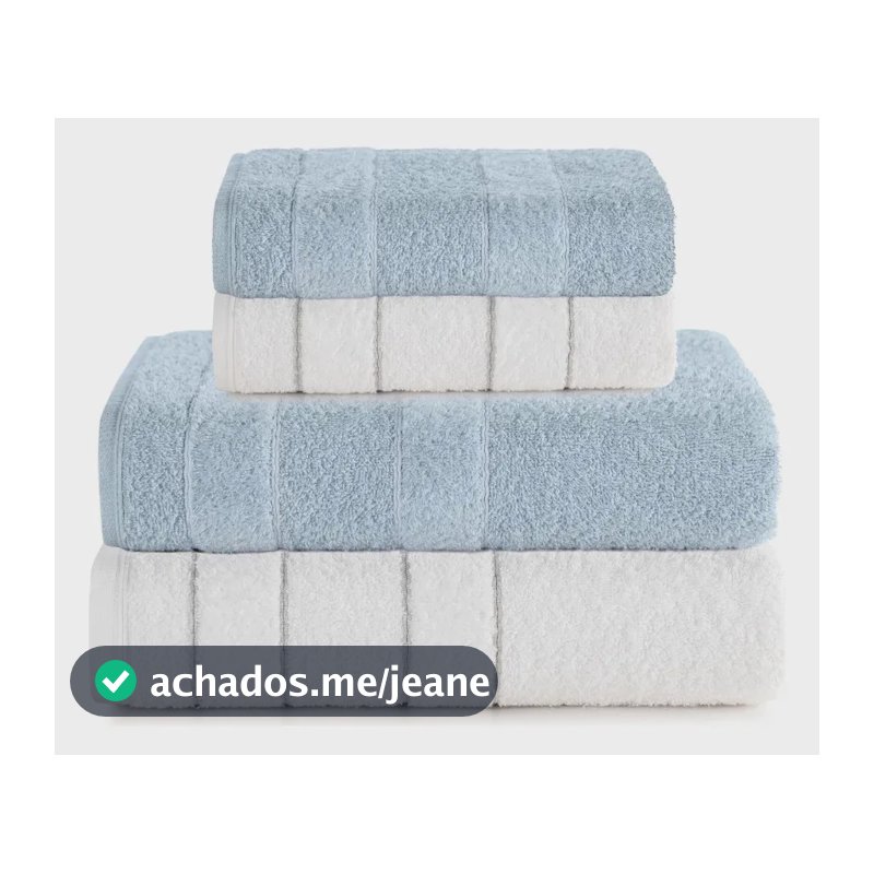 Jogo de Toalhas Banho Velvet 4 Peças Barra Aveludada Toque Macio Alta Absorção Antipiling Altenburg