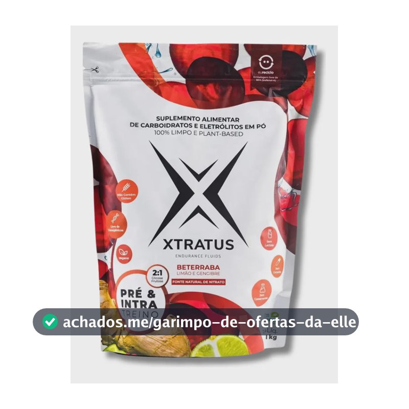 Suplemento Nutricional Xtratus Pré e Intra-treino 1kg Beterraba Limão Gengibre