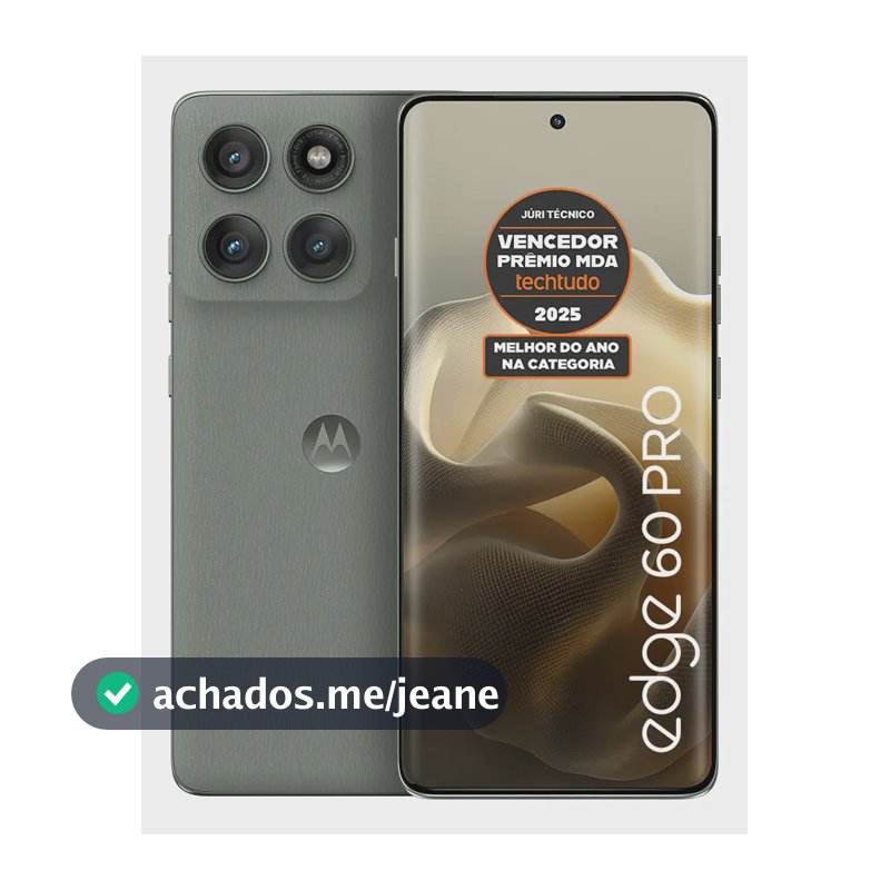Smartphone Edge 60 Pro 5G Cinza 512GB 12GB RAM Tela 6.7 120Hz Câmera Sony LYTIA 700C 50MP Extreme Motorola