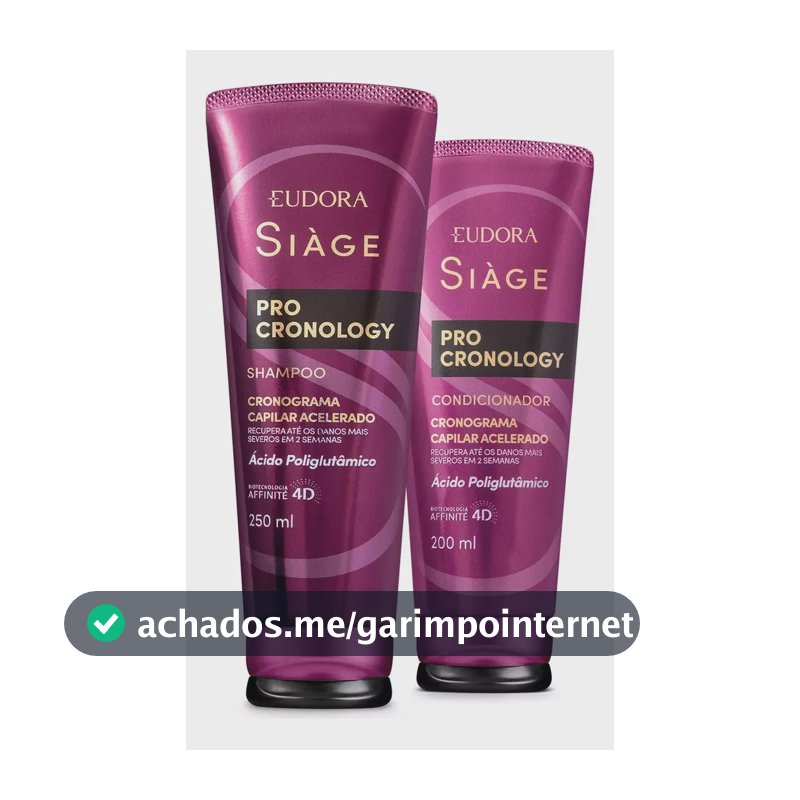 Combo Siàge Pro Cronology: Shampoo 250ml + Condicionador 200