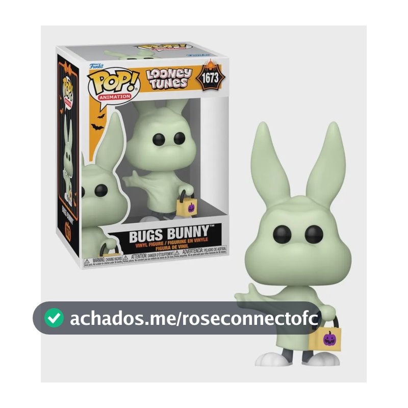Boneco Funko Pop! Looney Toones - Pernalonga De Fantasma
