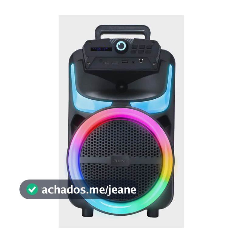 Caixa de Som Pulse Burst 250W RMS 8POL BT/AUX/USB/FM - SP402E