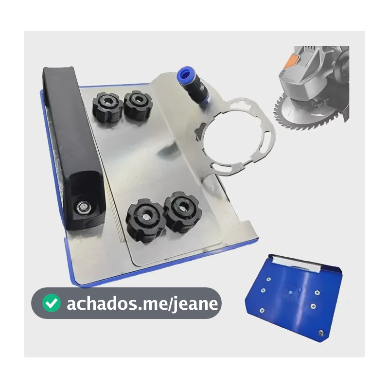 45 Graus Guia Disco Corte Gabarito Serra Chanfro Porcelanato Azul