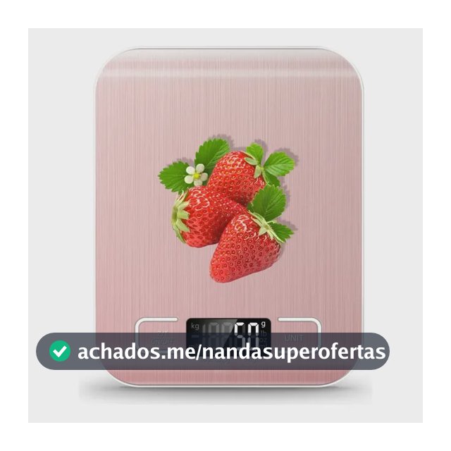 Balança Digital de Cozinha Perfin 10 kg com Alta Precisão e Visor Grande