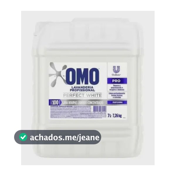 Sabão Líquido Conc Omo Lavanderia - Perfect White Prof 7l