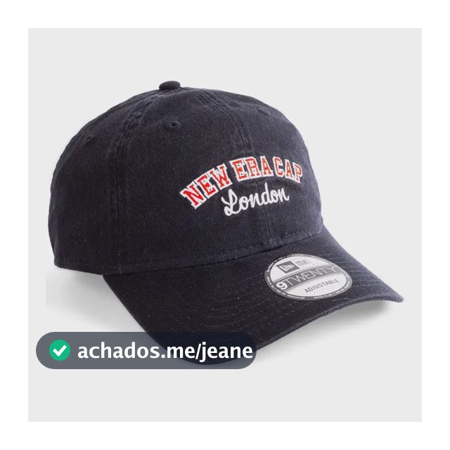 Boné New Era 9twenty London Strapback Azul-marinho Único
