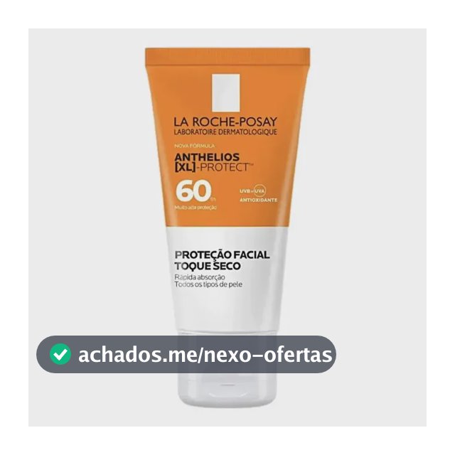 Protetor Solar Facial FPS 60 Gel Creme Oil-Free com Ação Hidratante e Antioxidante UVA/UVB para Peles Oleosas Sem Cor Anthelios XL Protect La Roche-Posay 40g