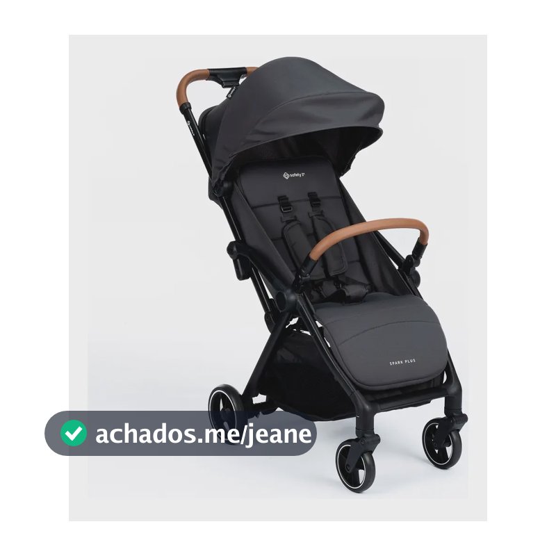 Carrinho de Bebê Safety 1st, Spark Splus, 0 meses a 22 kg, Black Graphite