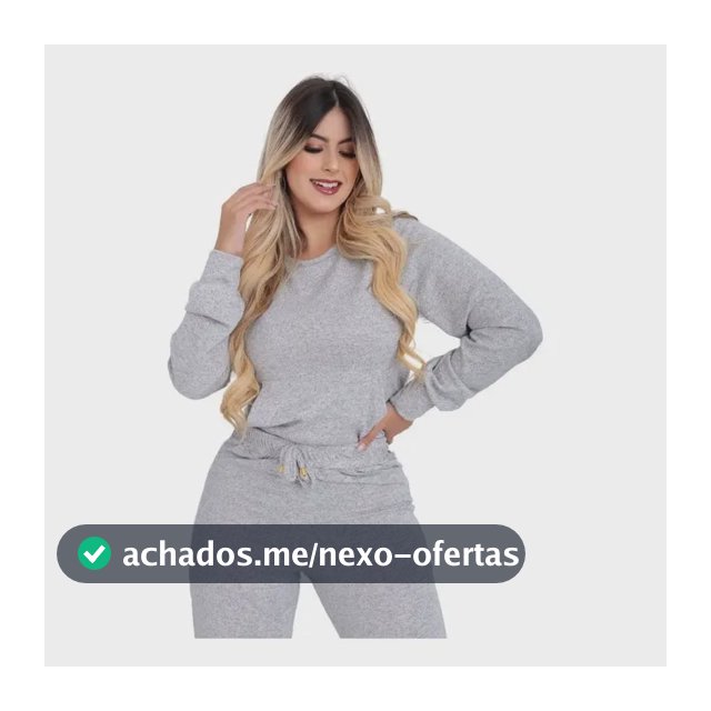 Conjunto Feminino  De Frio 2 Peças Moderno Confortável