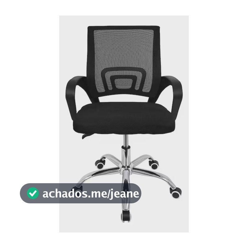 Cadeira De Escritório Giratória Diretor Arco Conthey Preto