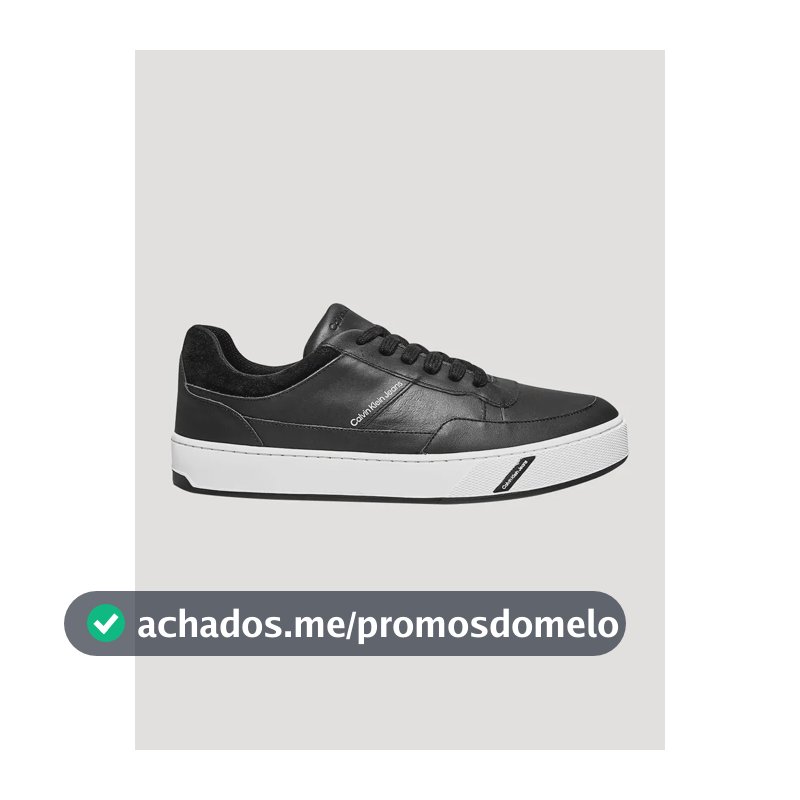 Tênis Calvin Klein Jeans Couro Sash Logo Basico Preto Preto 38 Br 38