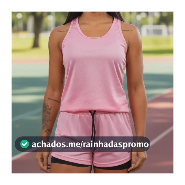Conjunto Academia Feminino Regata + Shorts Bolso Oculto