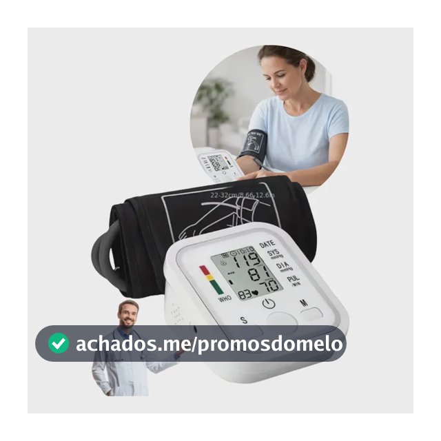 Aparelho Medidor De Pressão Arterial Digital Branco