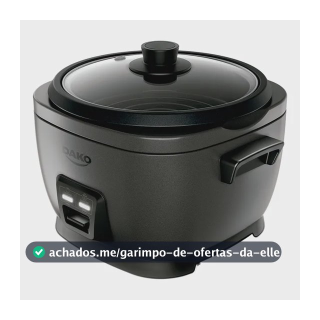 Panela De Arroz Elétrica Dako 700w Com 4 L 10 Xícaras Cinza Cor Cinza-escuro Frequência 60 Hz