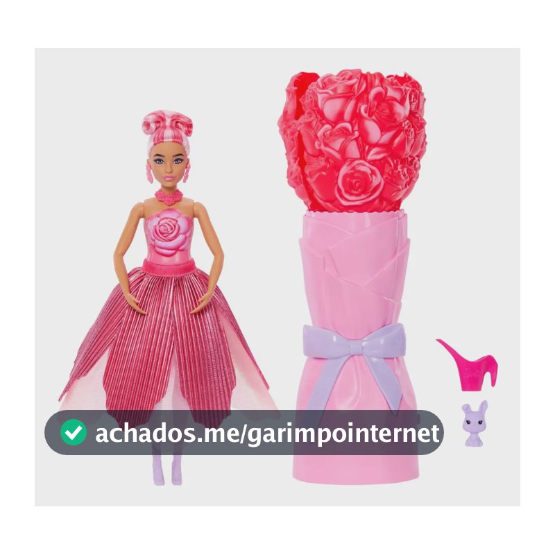 Boneca Barbie Reveal Rosa Vermelha Mattel