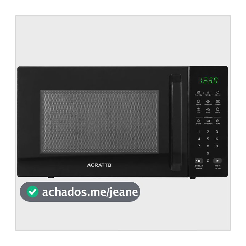 Microondas 32 Litros Agratto 1400w Painel Digital Premium 220v