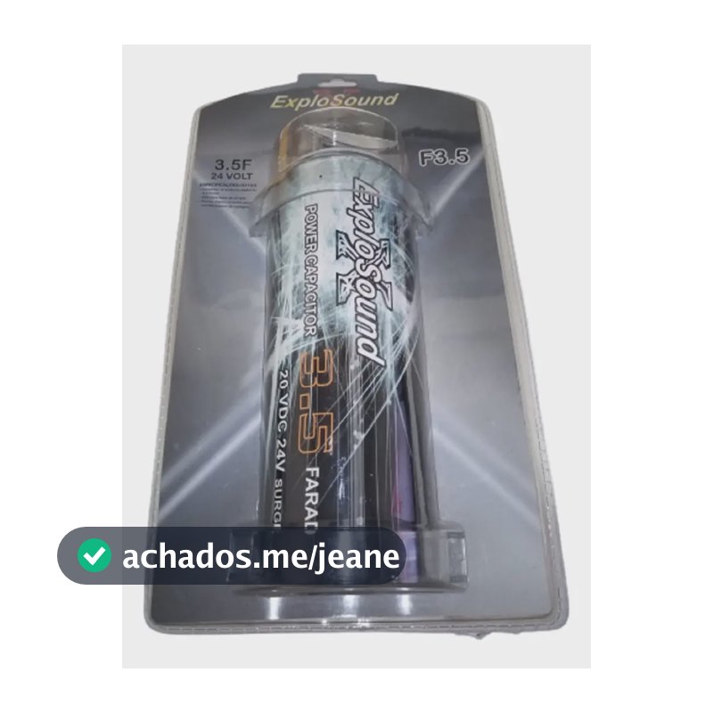 Mega Capacitor 2 Farad Competição Até 3500 Rms Trio Grave Fb