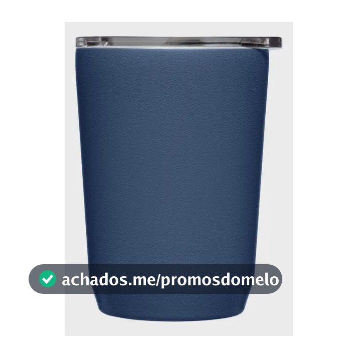 Copo Térmico Camelbak Thumbler 350ml Branco Azul Liso