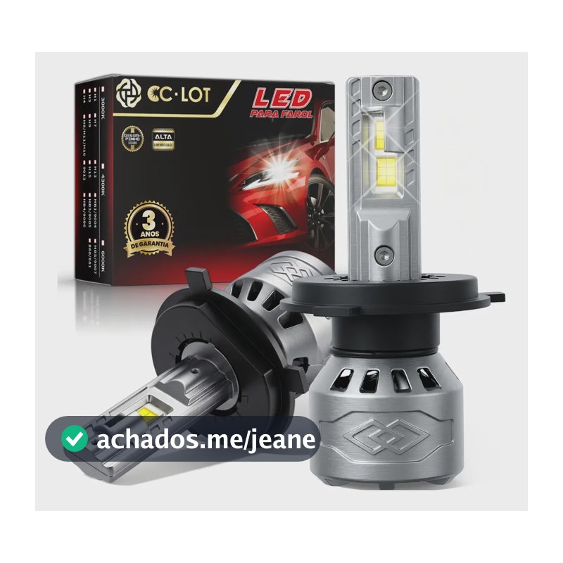Kit Lampadas Led H4 H7 H1 H11 Hb3 Hb4 Carro Farol H4 Cinza Branco-frio
