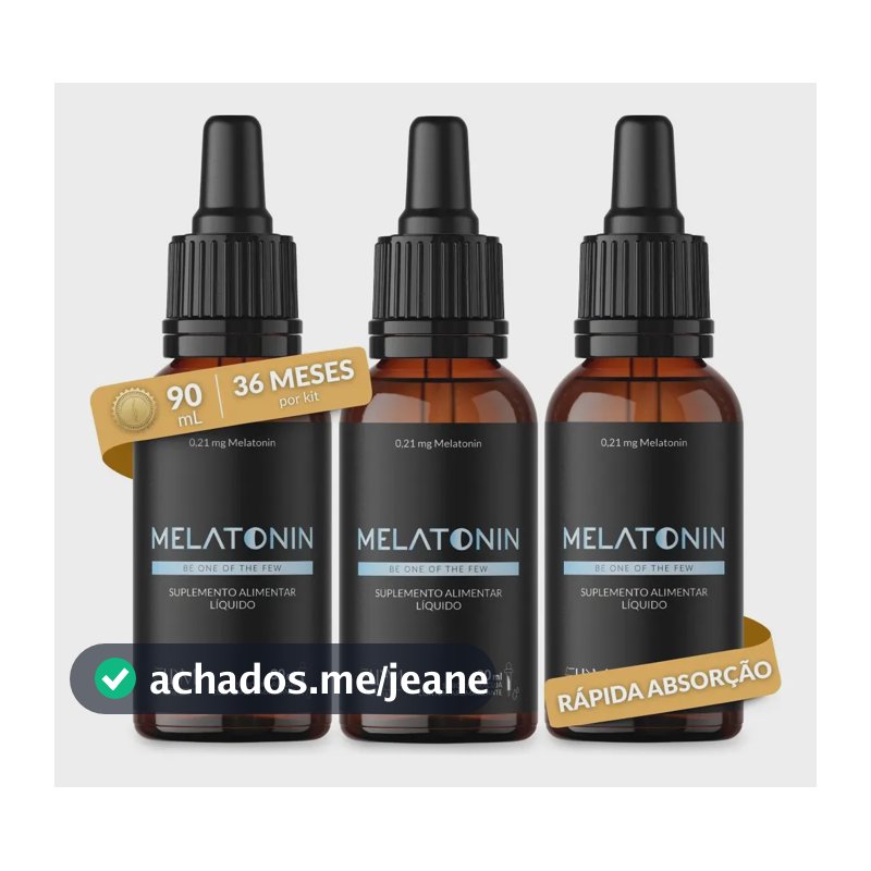 Kit 3 Melatonina Gotas Sublingual Dose 30ml Sabor Maracujá Rápida Absorção Efeito Imediato Pura Concentrada 210mcg Liquida Ellym Nutrition