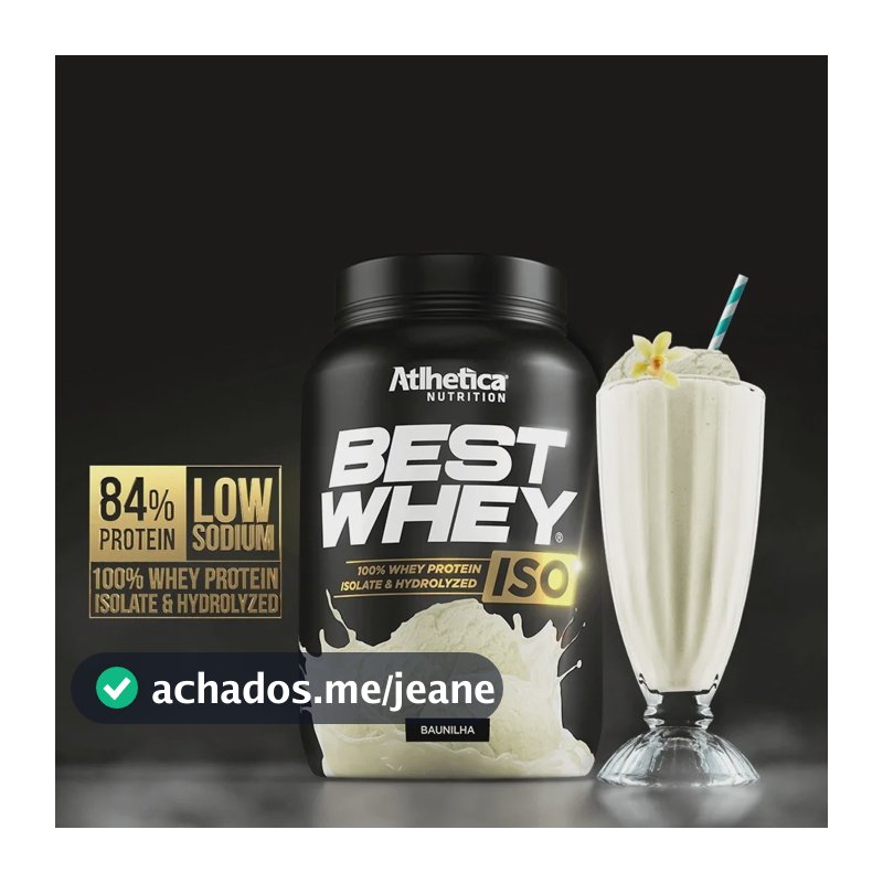 Best Whey Protein Suplemento em pó Atlhetica Proteína (900g) Baunilha