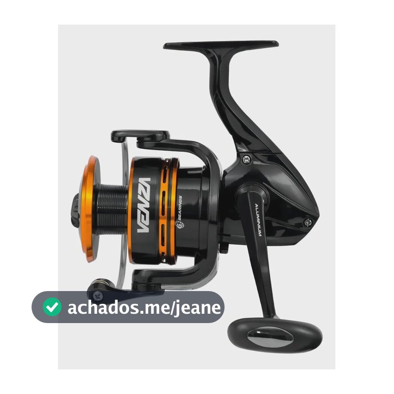 Molinete de Pesca Marine Sports Venza 3000 6 Rolamentos Preto