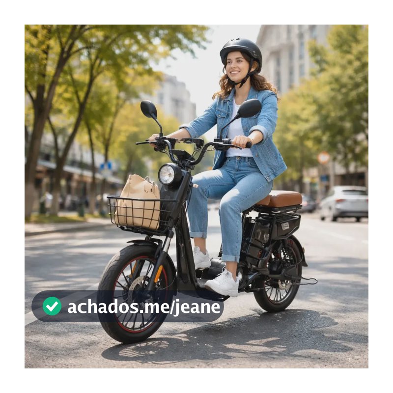 Bicicleta Scooter Elétrica 48v 500w Bateria Removivel Alarme