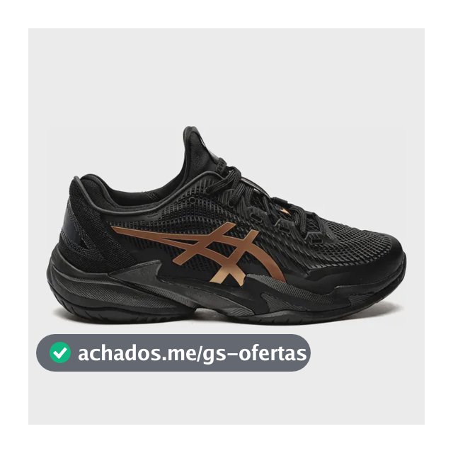 Tênis Asics Court Ff3 Masculino Novak Djokovic Preto Liso 42 Br