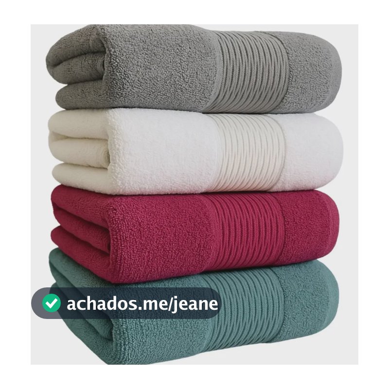 Kit 4 Toalhas De Banho Premium 100% Algodão Grande Grossa Sortida Liso