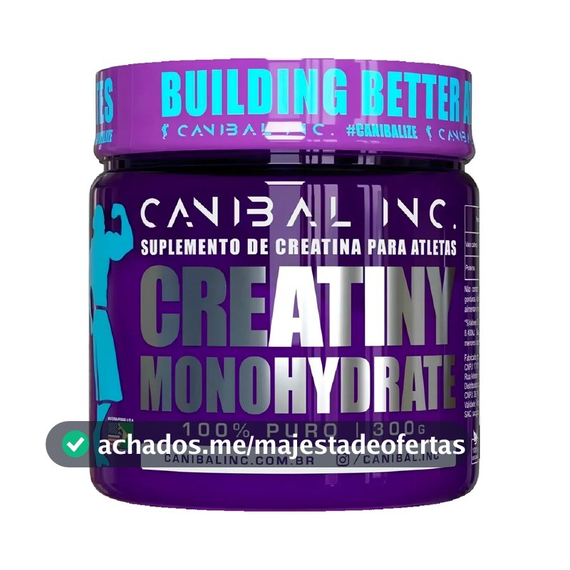 Creatina Creatiny Monohidratada 300g - Canibal Inc Sabor Sem sabor
