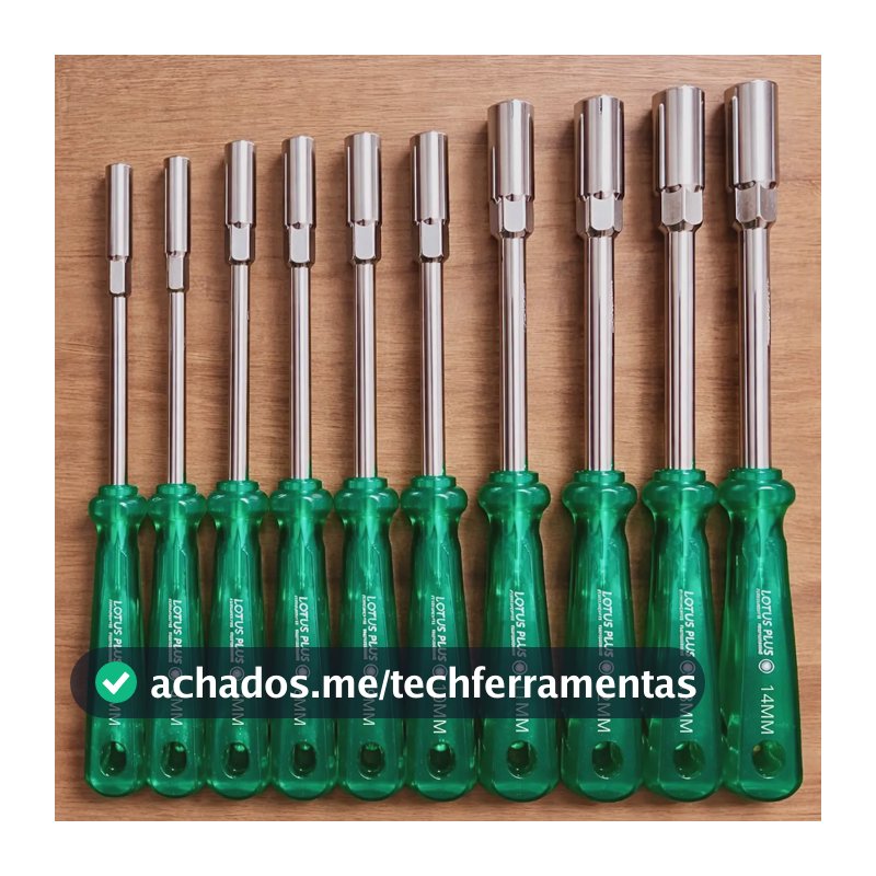 Kit Jogo Chave Canhão 10 Peças 5 A 14mm Cromo Vanádio Lotus